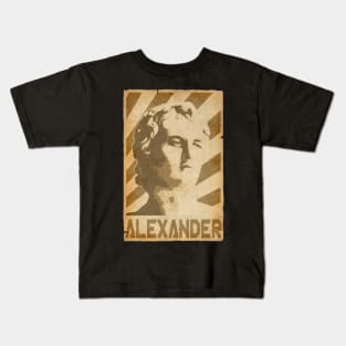 Alexander The Great Retro Propaganda Kids T-Shirt